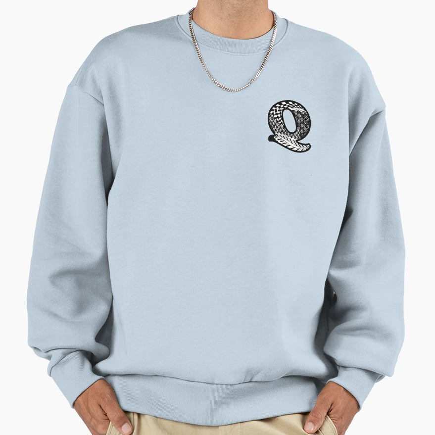 Letter Q Sweatshirt - Novelty Apparel Unisex - T-Shirt, Sweatshirt, Hoodie