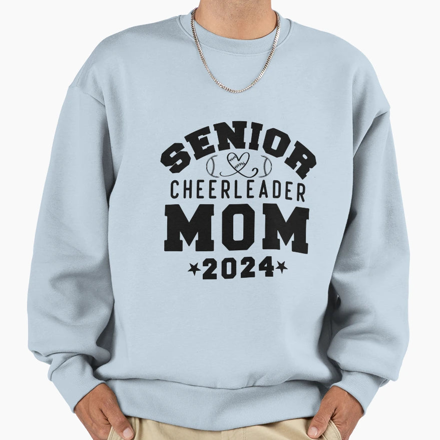 Senior Year Baseball Mom Class 2024 Sweatshirt - Unique Graphic for Adults - T-Shirt, Sweatshirt, Hoodie