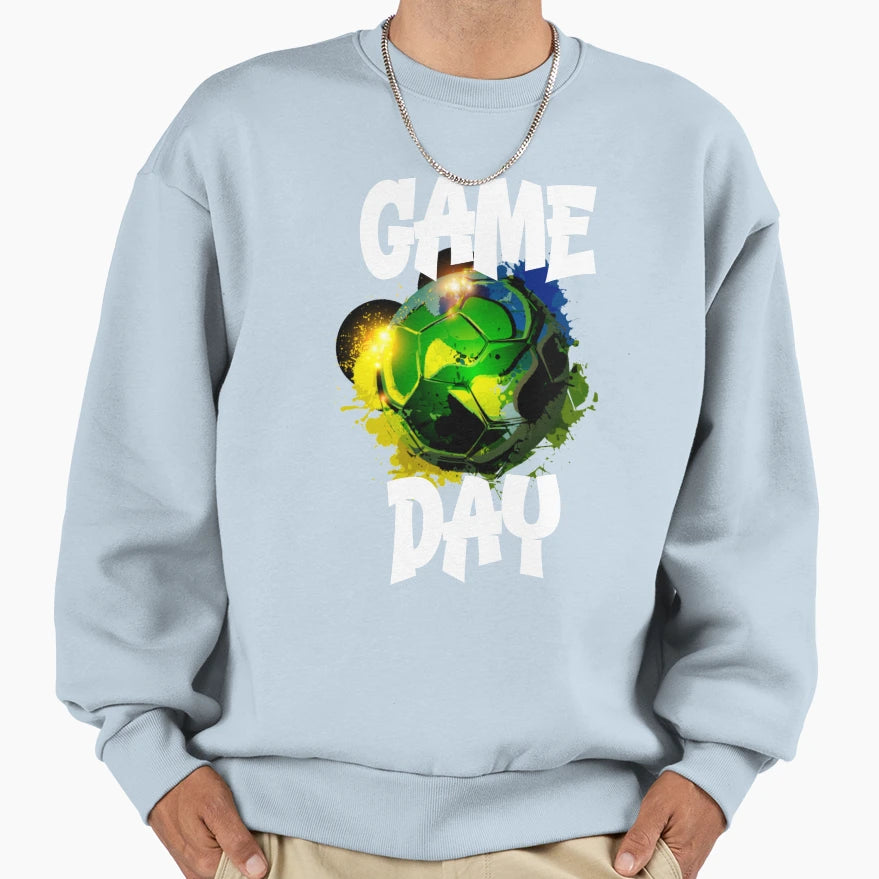 Fun Sports Game Day Soccer Sweatshirt - Novelty Apparel Men Women - T-Shirt, Sweatshirt, Hoodie