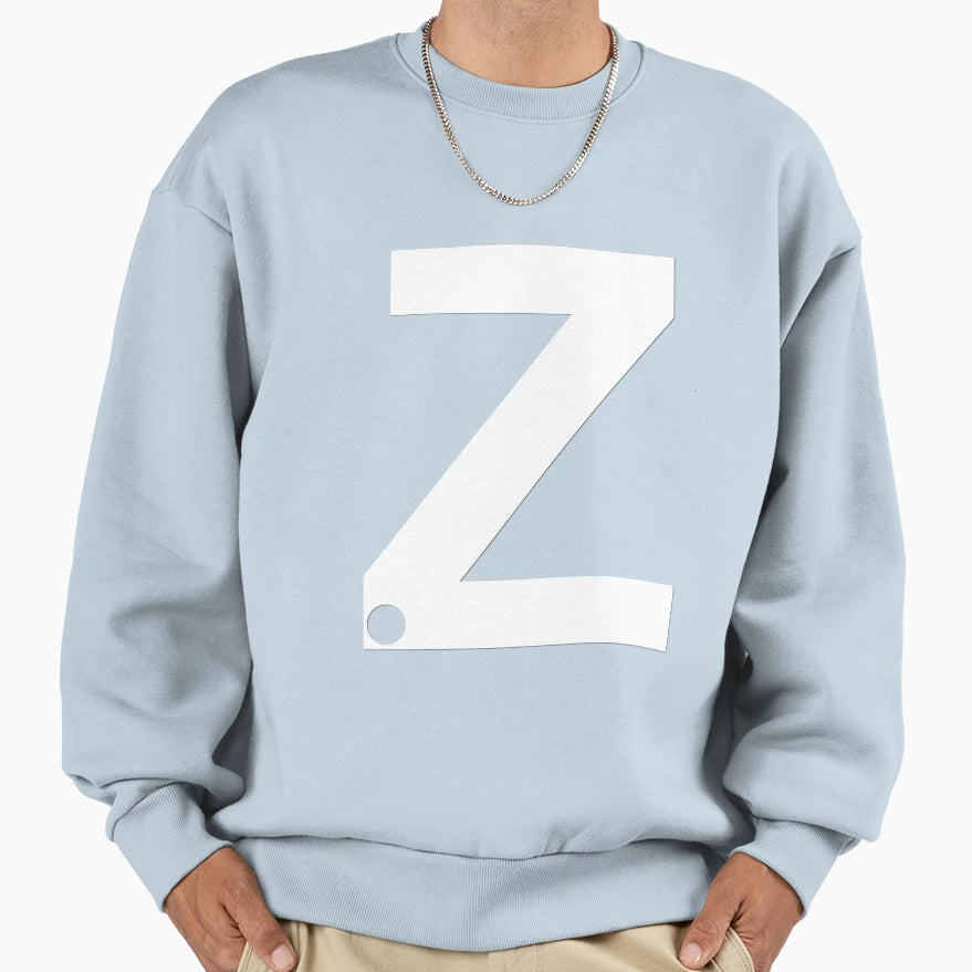Z White Sweatshirt - Graphic Print Men Women - T-Shirt, Sweatshirt, Hoodie