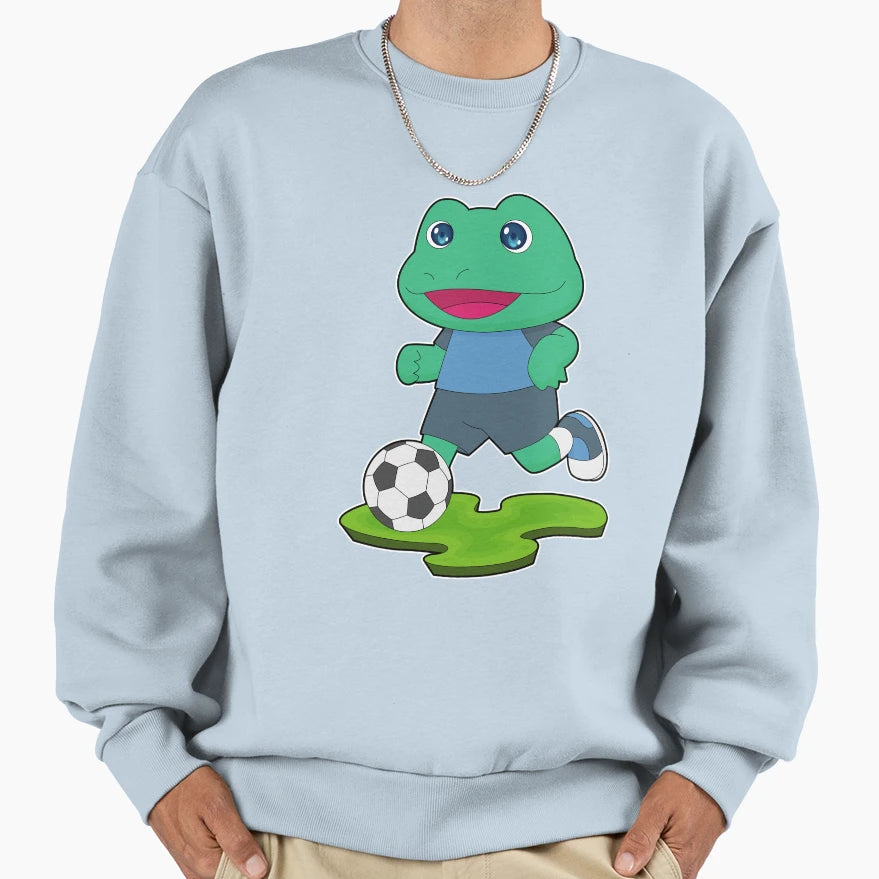 Frog Soccer Player Soccer Sweatshirt - Custom Art Print for Adults - T-Shirt, Sweatshirt, Hoodie