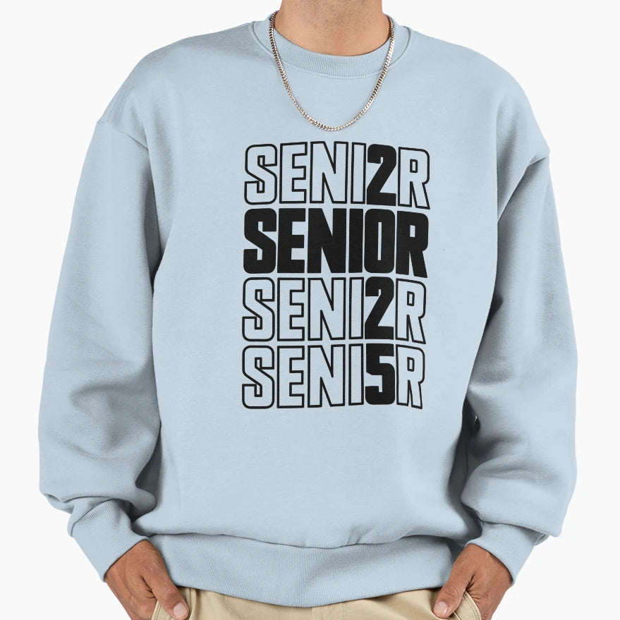Senior 2025 Graduation Class 2025 Sweatshirt - Trendy Graphic for Adults - T-Shirt, Sweatshirt, Hoodie