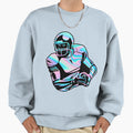 Football Player Sweatshirt - Graphic Print Men Women - T-Shirt, Sweatshirt, Hoodie