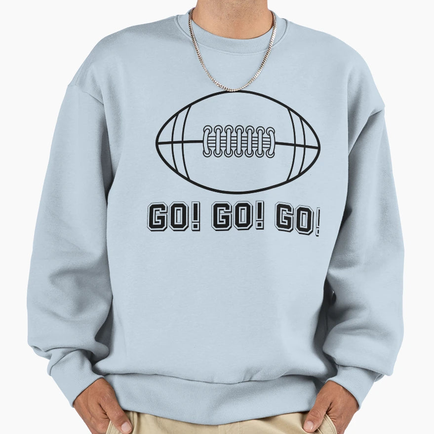 American Football Ball Football Sweatshirt - Trendy Graphic for Adults - T-Shirt, Sweatshirt, Hoodie