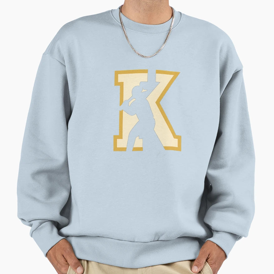 K Strikeout Baseball Sweatshirt - Trendy Graphic Unisex - T-Shirt, Sweatshirt, Hoodie