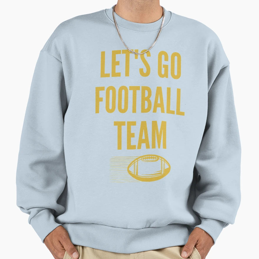 Lets Go Football Team Washington Sweatshirt - Aesthetic Graphic for Adults - T-Shirt, Sweatshirt, Hoodie