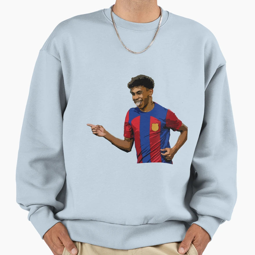 Lamine Yamal Sweatshirt - Minimalist Print for Adults - T-Shirt, Sweatshirt, Hoodie