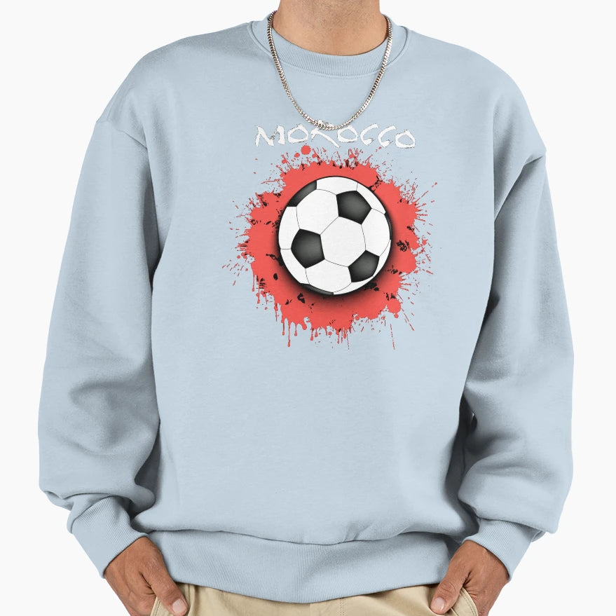 Morocco Soccer Morocco Football T-Shirt - Unique Graphic for Adults - T-Shirt, Sweatshirt, Hoodie