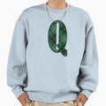Green Tartan Letter Q Sweatshirt - Custom Art Print Men Women - T-Shirt, Sweatshirt, Hoodie