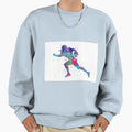 American Football Player Watercolor Sweatshirt - Streetwear Style Unisex - T-Shirt, Sweatshirt, Hoodie