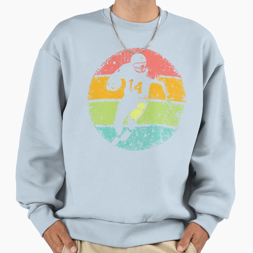 Football Icon Sports Art Game Day Sweatshirt - Trendy Graphic for Adults - T-Shirt, Sweatshirt, Hoodie