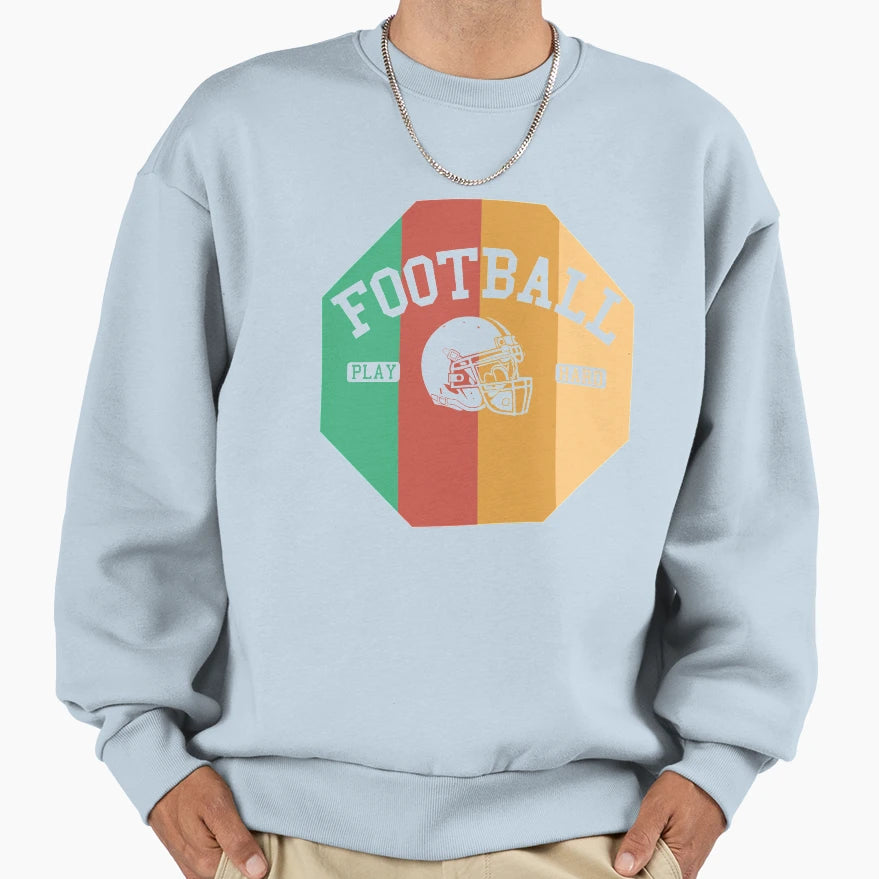 Football Sweatshirt - Graphic Print for Adults - T-Shirt, Sweatshirt, Hoodie