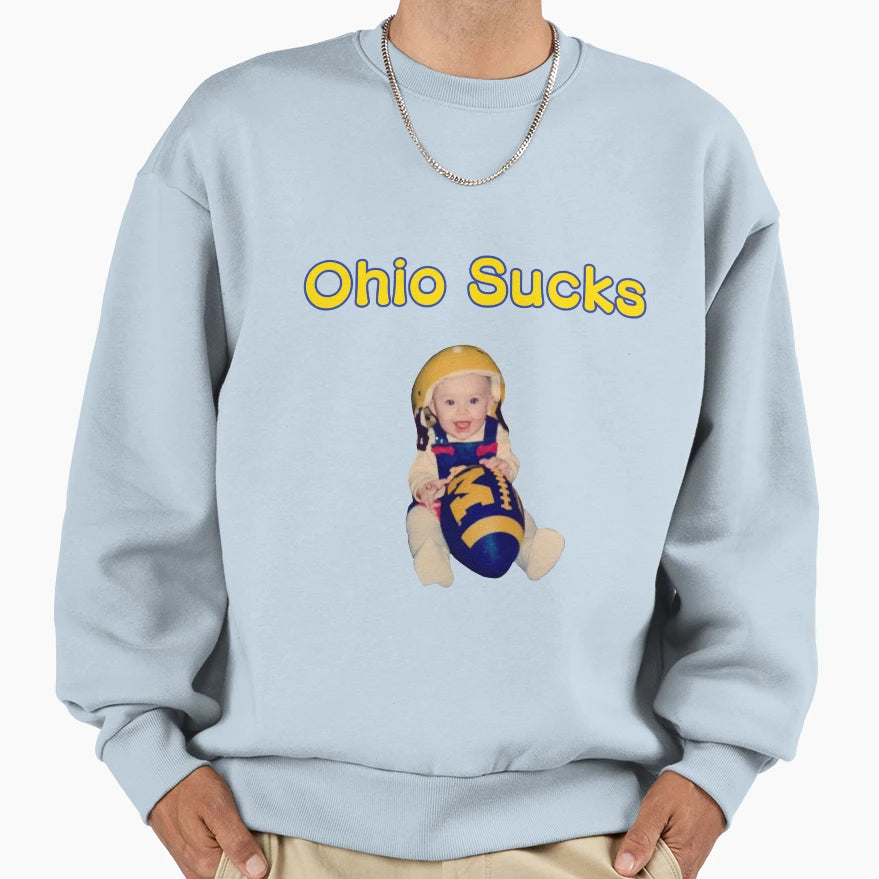 Ohio Sucks Sweatshirt - Fun Novelty Design Unisex - T-Shirt, Sweatshirt, Hoodie