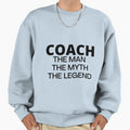 Coach Myth Legend Mens Funny Sport T-Shirt - Aesthetic Graphic Unisex - T-Shirt, Sweatshirt, Hoodie
