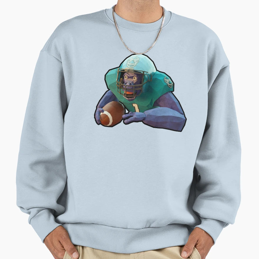 Animal Company Vr Game Football Monkey Sweatshirt - Graphic Print Unisex - T-Shirt, Sweatshirt, Hoodie