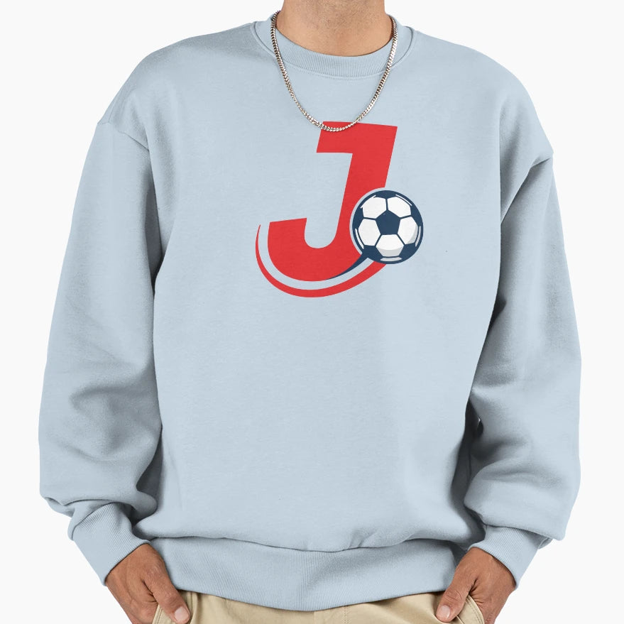 Juggling Kick Football Monogram J Sweatshirt - Streetwear Style Unisex - T-Shirt, Sweatshirt, Hoodie