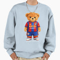 Football Soccer Champion Teddy Bear Sweatshirt - Trendy Graphic Men Women - T-Shirt, Sweatshirt, Hoodie