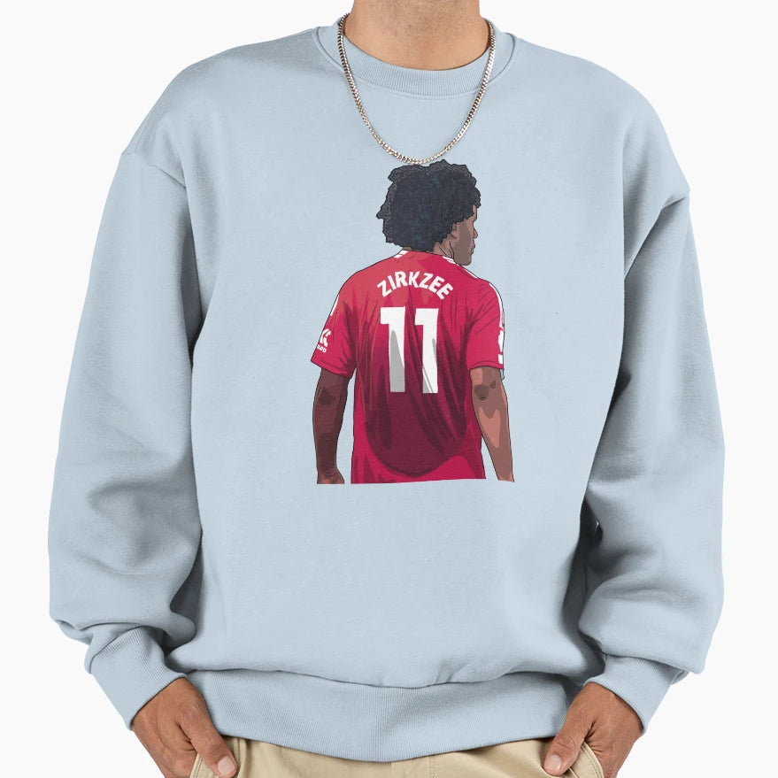 Joshua Zirkzee Uniteds New Striker Sweatshirt - Fun Novelty Design Unisex - T-Shirt, Sweatshirt, Hoodie