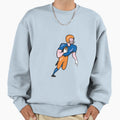 American Football Player Rusher Sweatshirt - Aesthetic Graphic Men Women - T-Shirt, Sweatshirt, Hoodie