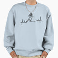 Football Heart Beat Line Sweatshirt - Streetwear Style Men Women - T-Shirt, Sweatshirt, Hoodie