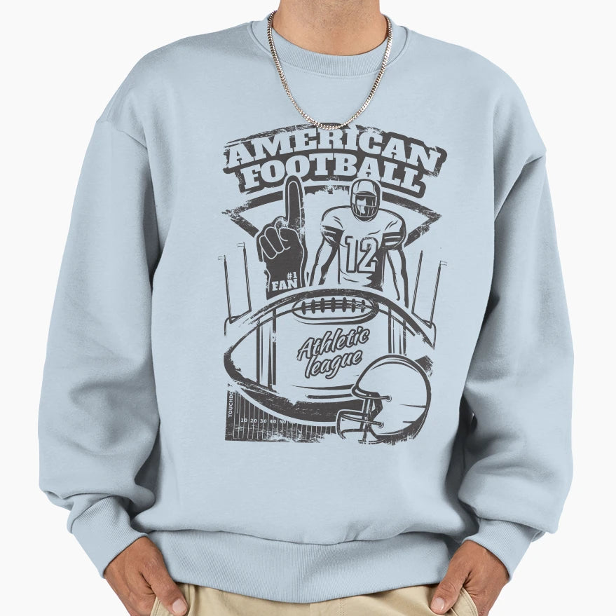 American Football Sweatshirt - Minimalist Print Unisex - T-Shirt, Sweatshirt, Hoodie
