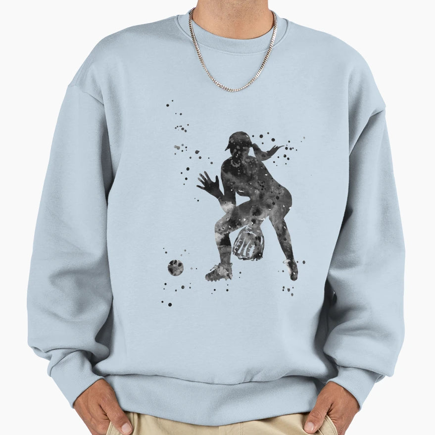 Softball Player T-Shirt - Fun Novelty Design Unisex - T-Shirt, Sweatshirt, Hoodie