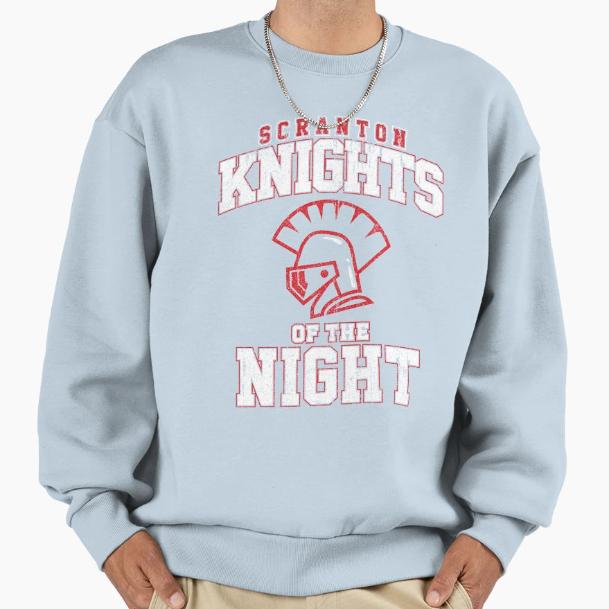 Scranton Knights Night Sweatshirt - Aesthetic Graphic Men Women - T-Shirt, Sweatshirt, Hoodie