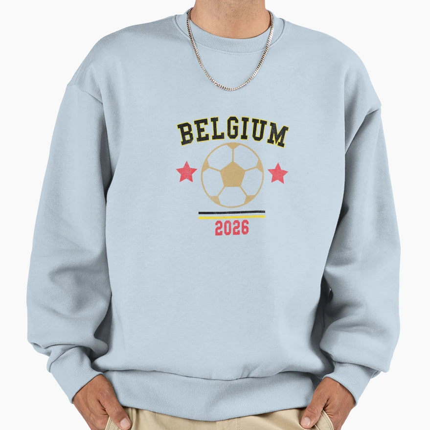 Belgium Soccer Sweatshirt - Graphic Print for Adults - T-Shirt, Sweatshirt, Hoodie