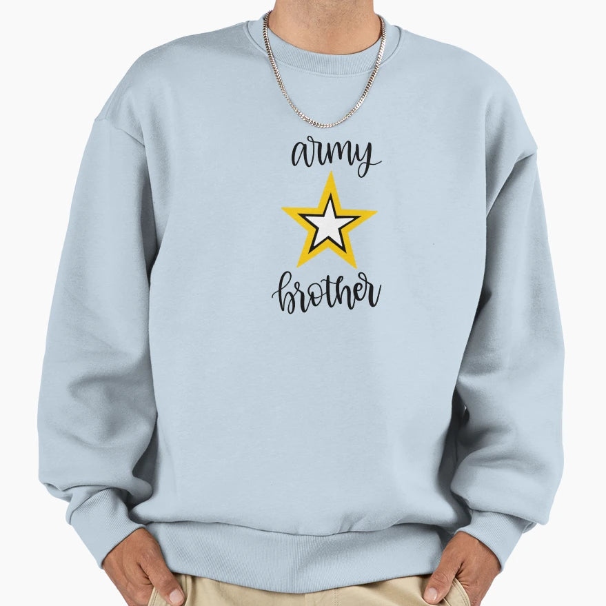 Army Brother Sweatshirt - Aesthetic Graphic Men Women - T-Shirt, Sweatshirt, Hoodie