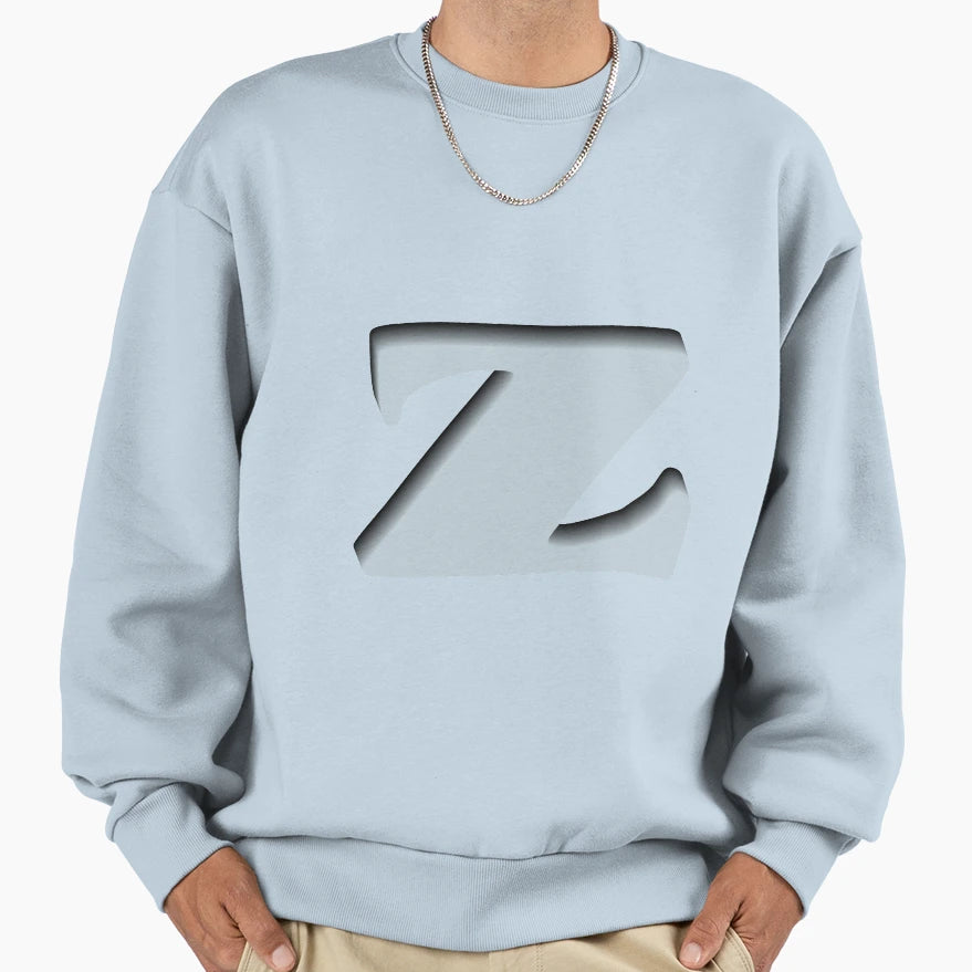 3D Letter Z Sweatshirt - Custom Art Print Men Women - T-Shirt, Sweatshirt, Hoodie