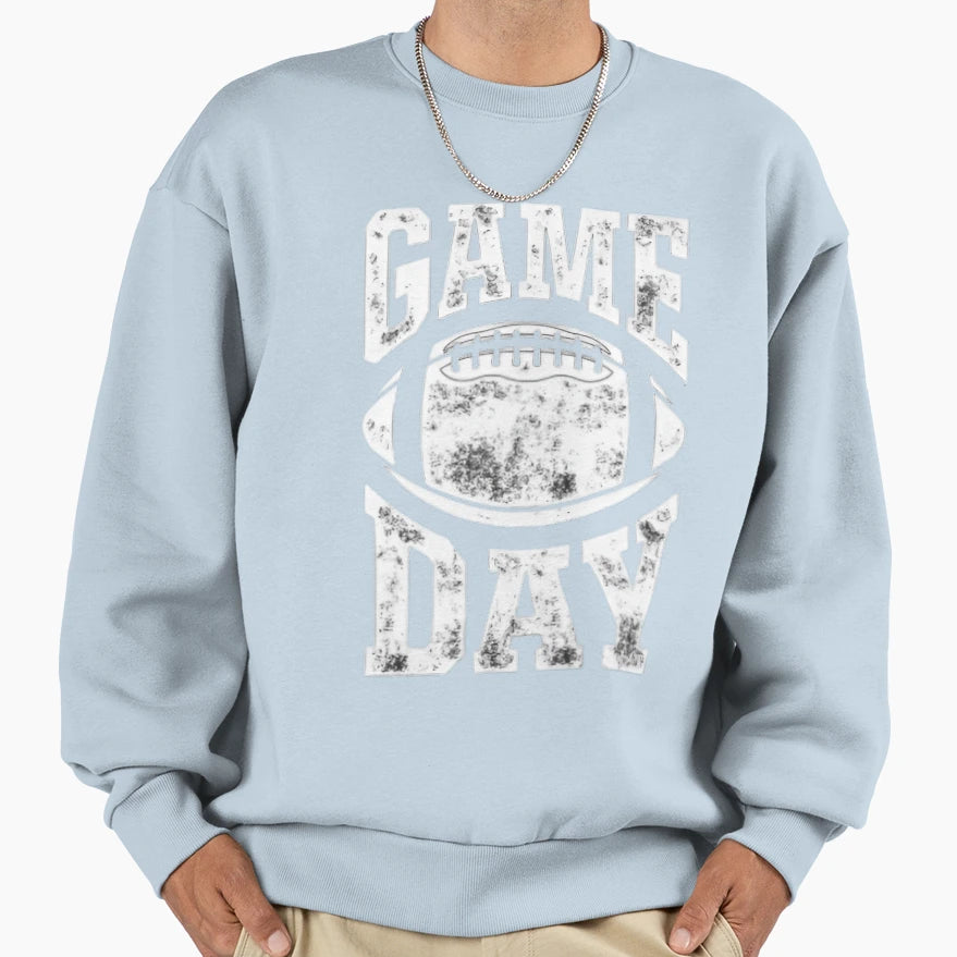 Game Day Football Lover Fan Sweatshirt - Minimalist Print Unisex - T-Shirt, Sweatshirt, Hoodie