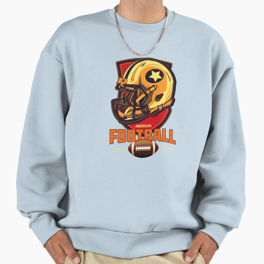 Gridiron Glory Bold American Sweatshirt - Aesthetic Graphic Unisex - T-Shirt, Sweatshirt, Hoodie