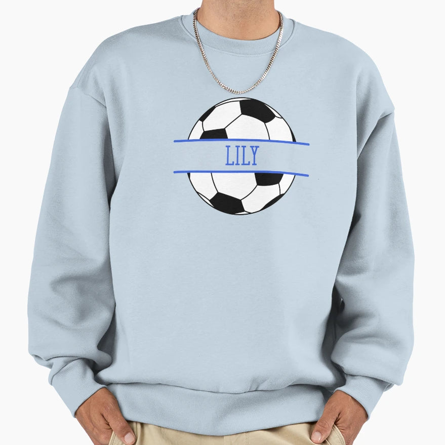 Lily Personalized Soccer Ball Sweatshirt - Trendy Graphic Unisex - T-Shirt, Sweatshirt, Hoodie