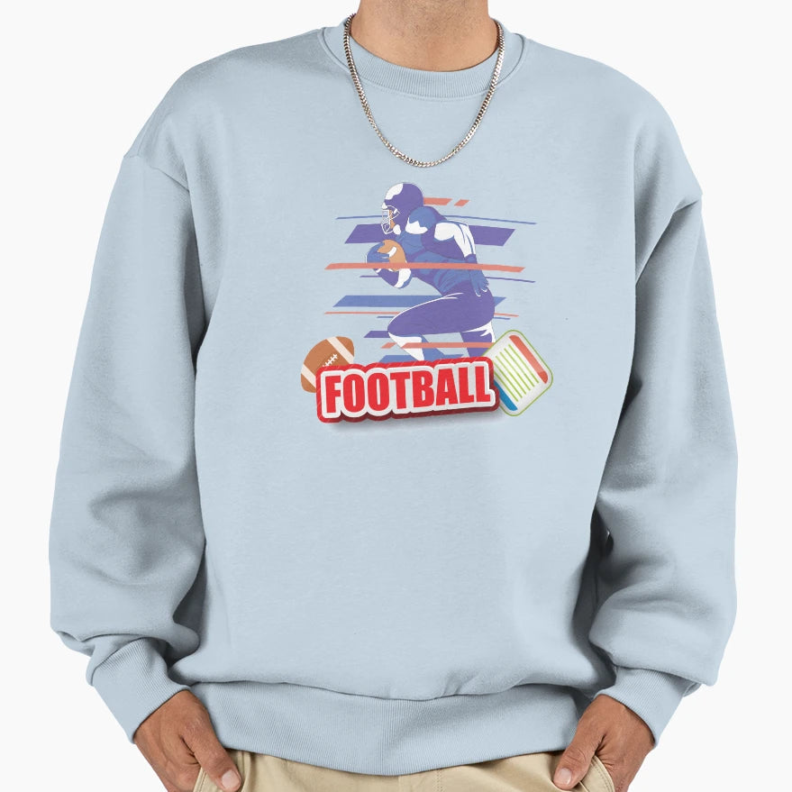 Football Sweatshirt - Novelty Apparel for Adults - T-Shirt, Sweatshirt, Hoodie