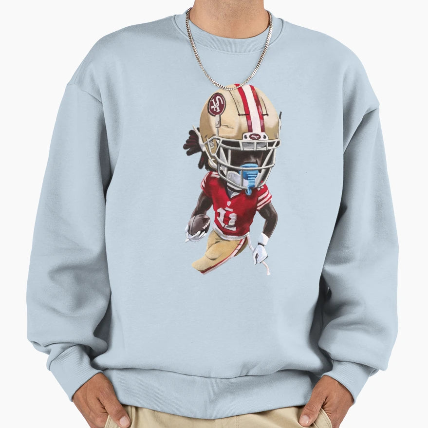 San Francisco 49Ers Brandon Aiyuk Sweatshirt - Aesthetic Graphic for Adults - T-Shirt, Sweatshirt, Hoodie