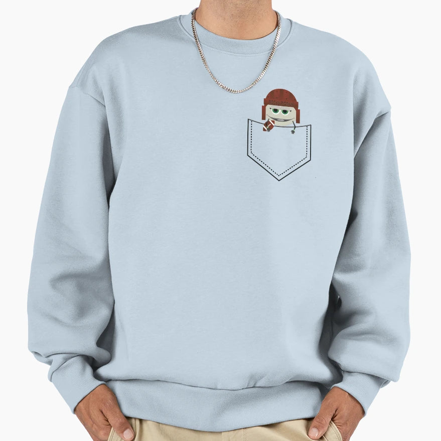 Rocky Pigskin Pocket Rock Sweatshirt - Graphic Print Men Women - T-Shirt, Sweatshirt, Hoodie