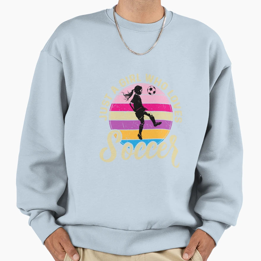 Soccer Player Sweatshirt - Graphic Print Men Women - T-Shirt, Sweatshirt, Hoodie