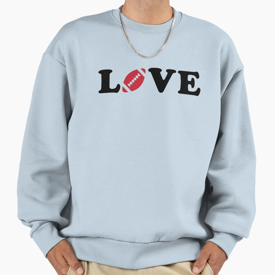 I Love Football Sweatshirt - Unique Graphic Men Women - T-Shirt, Sweatshirt, Hoodie