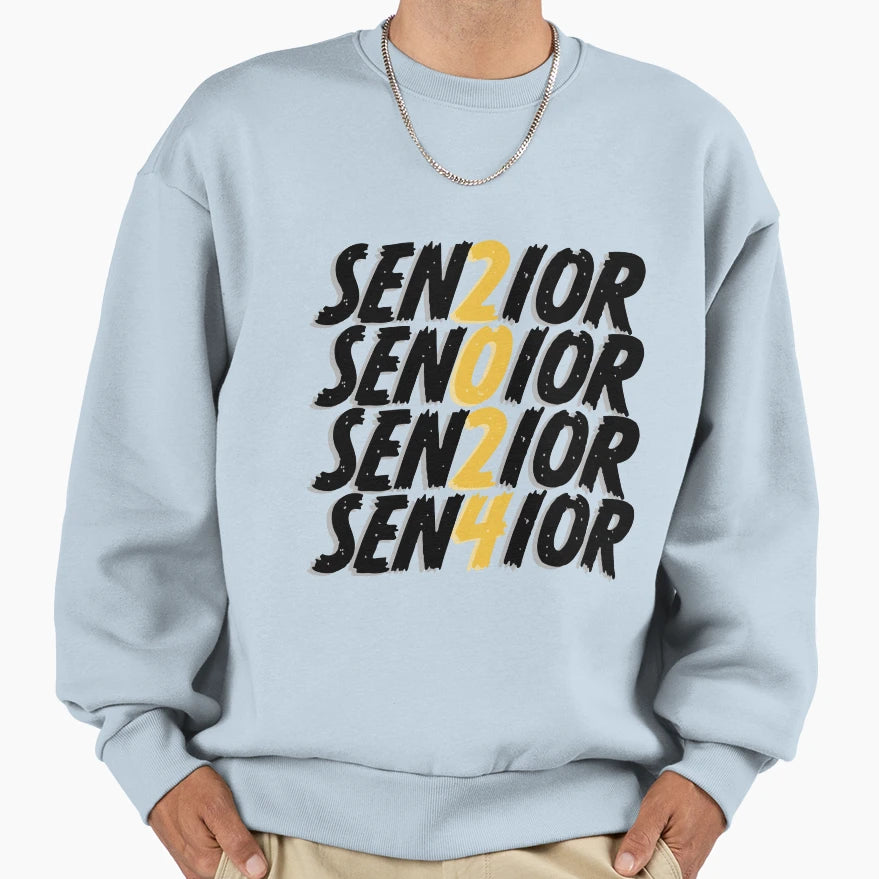 Senior 2024 Sweatshirt - Custom Art Print for Adults - T-Shirt, Sweatshirt, Hoodie
