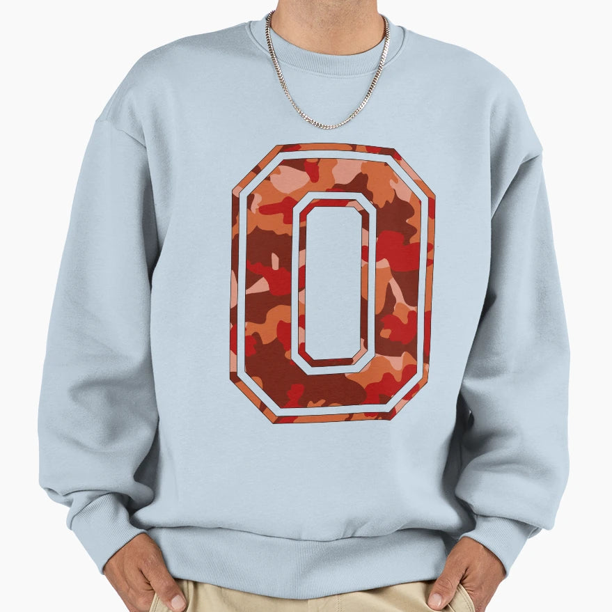 Team Sports Uniform Number 0 Orange Sweatshirt - Fun Novelty Design Unisex - T-Shirt, Sweatshirt, Hoodie