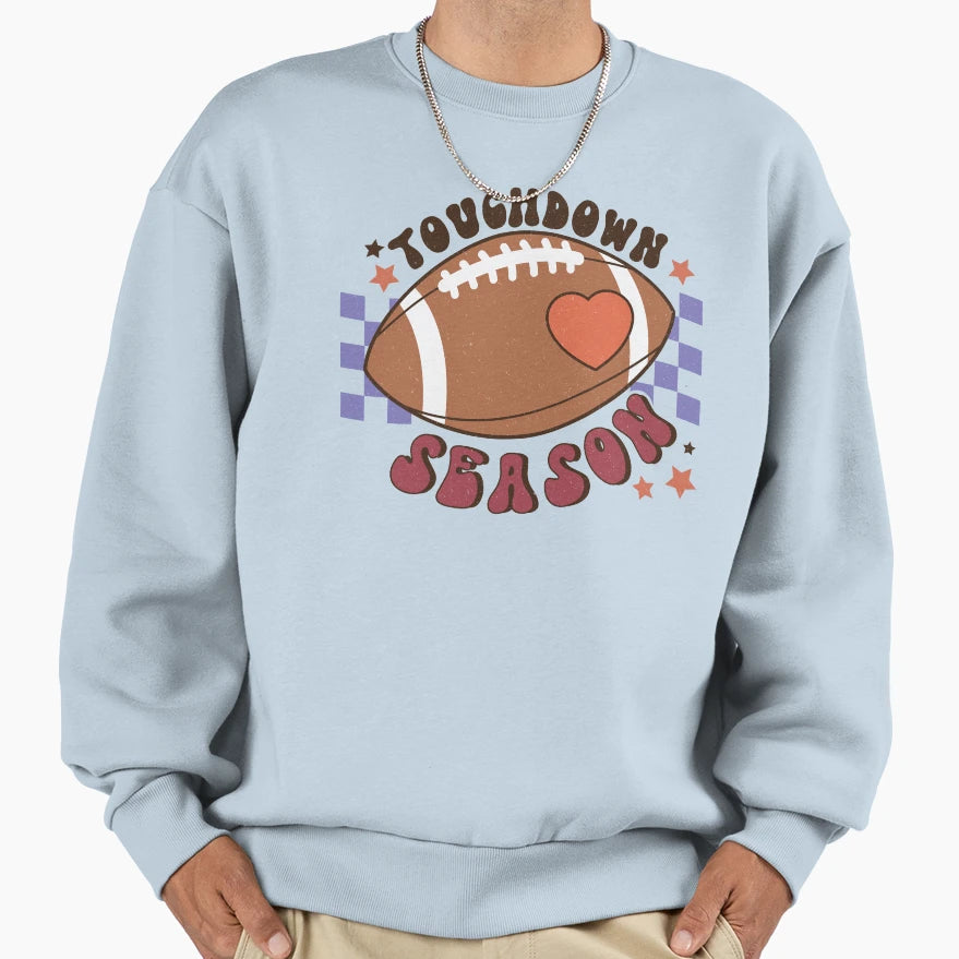 Touchdown Season Mothers Day Sweatshirt - Minimalist Print Men Women - T-Shirt, Sweatshirt, Hoodie