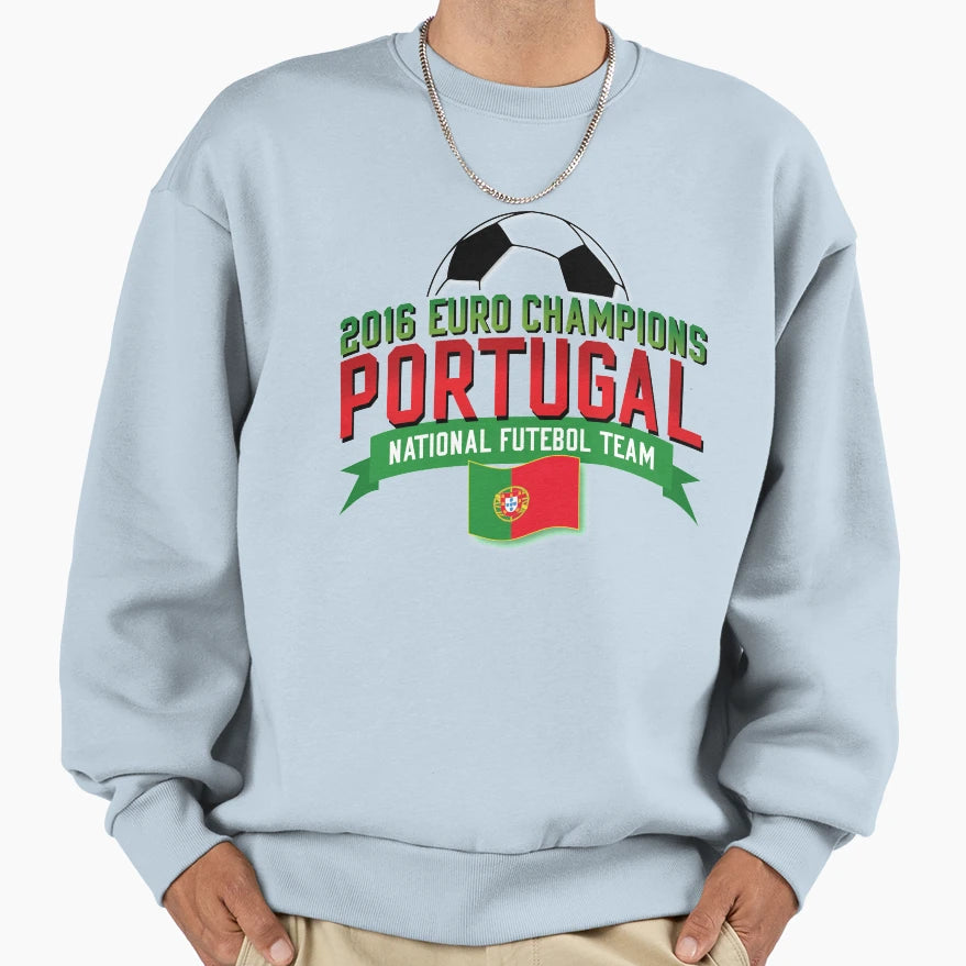 2016 Euro Champions Portugal Sweatshirt - Aesthetic Graphic Unisex - T-Shirt, Sweatshirt, Hoodie