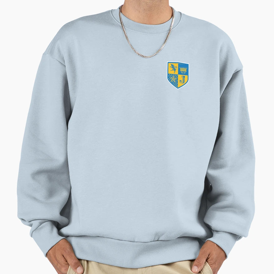 J High School Shield Sweatshirt - Casual Everyday Wear Men Women - T-Shirt, Sweatshirt, Hoodie