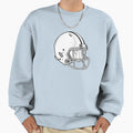 Football Helmet Sweatshirt - Minimalist Print for Adults - T-Shirt, Sweatshirt, Hoodie