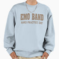 Emo Band Hard Practice Day Sweatshirt - Minimalist Print for Adults - T-Shirt, Sweatshirt, Hoodie