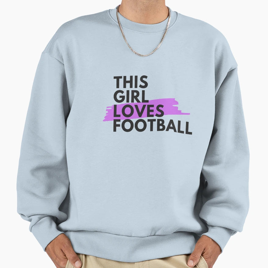 This Loves Football Sweatshirt - Unique Graphic for Adults - T-Shirt, Sweatshirt, Hoodie