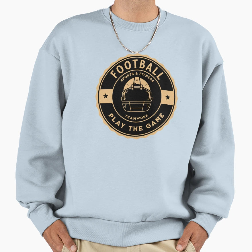 Football Sports Sweatshirt - Casual Everyday Wear Men Women - T-Shirt, Sweatshirt, Hoodie