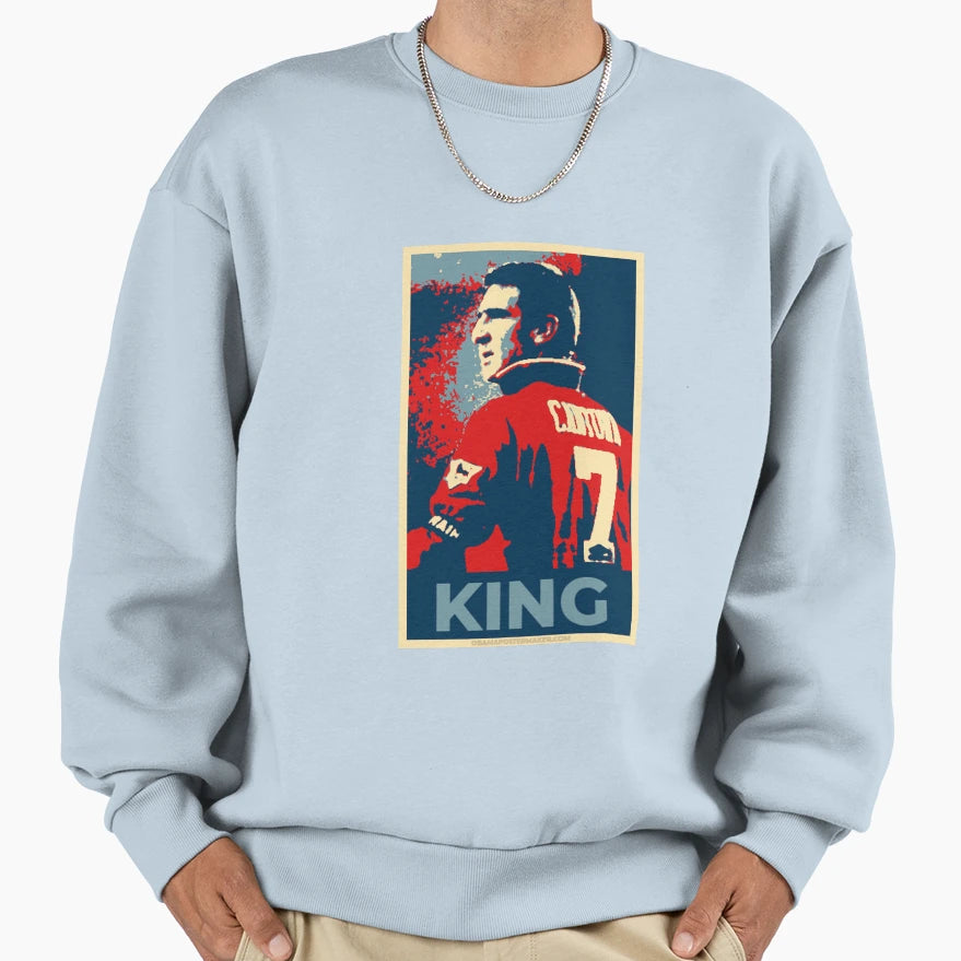 King Cantona Obama Hope Sweatshirt - Casual Everyday Wear for Adults - T-Shirt, Sweatshirt, Hoodie