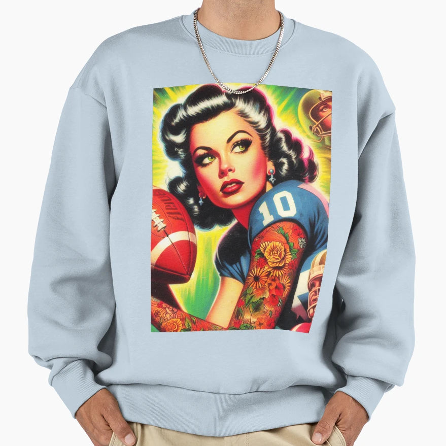 Football Sweatshirt - Fun Novelty Design Men Women - T-Shirt, Sweatshirt, Hoodie