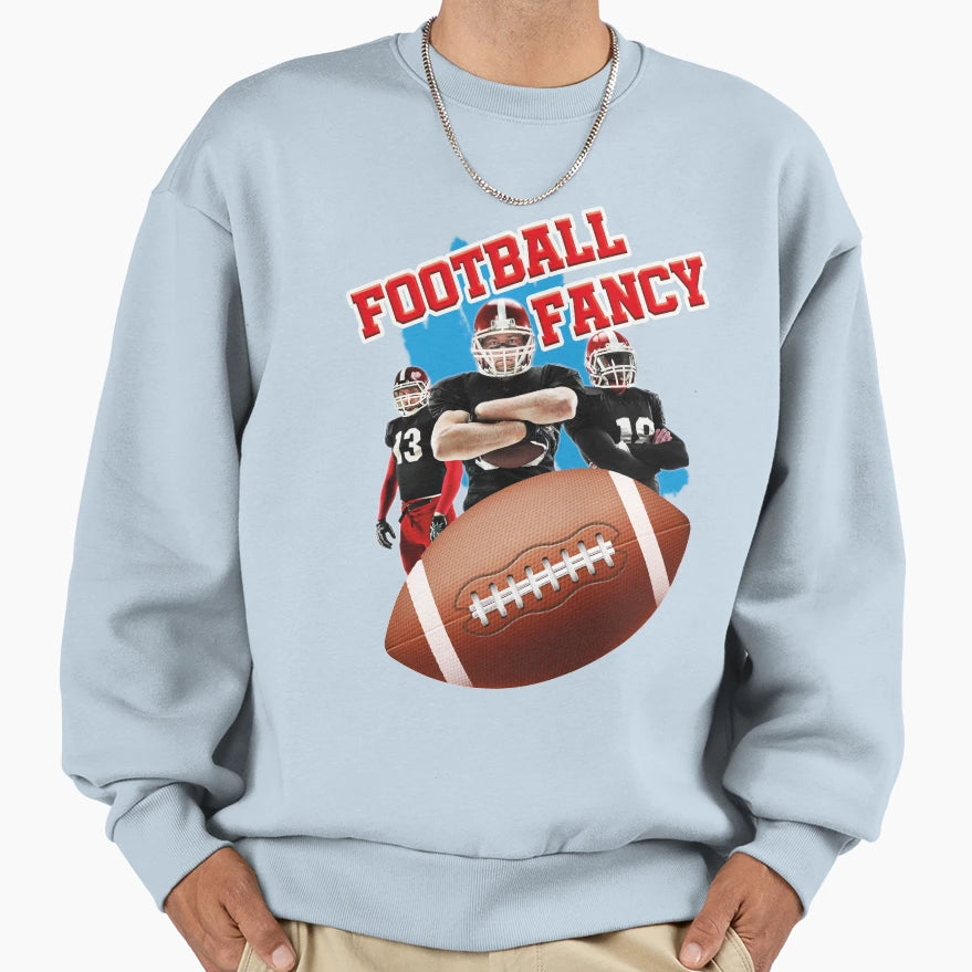 American Football Fancy Pattern Sweatshirt - Aesthetic Graphic Unisex - T-Shirt, Sweatshirt, Hoodie